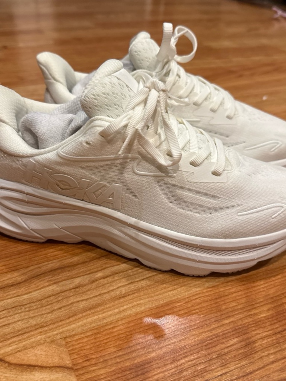Hoka Women’s All-White Athletic Running Sneakers BRAND NEW
